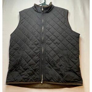 Culwell & Son full zip vest jacket mens large pockets black